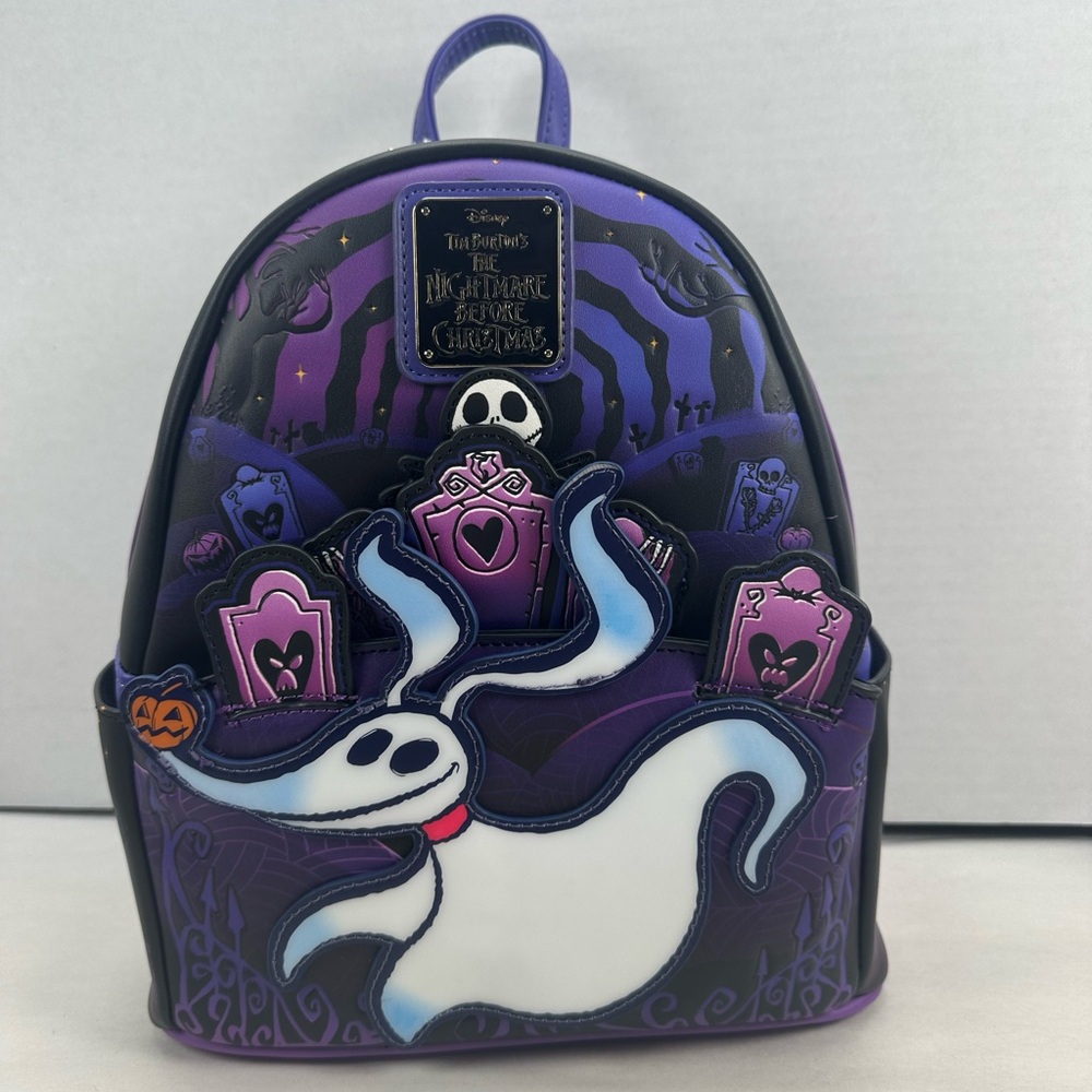 Loungefly Disney The Nightmare Before Christmas Zero Graveyard Mini Backpack - Picture 6 of 9